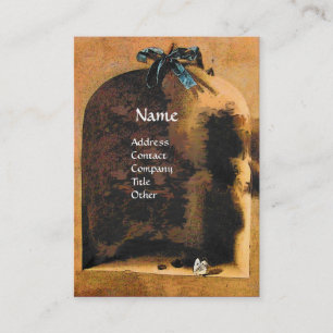 Carte De Visite FRUITS DE SAISON - PROSPÉRITÉ, vert jaune brun