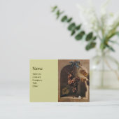 Carte De Visite FRUITS DE SAISON - PROSPÉRITÉ, vert jaune brun (Debout devant)