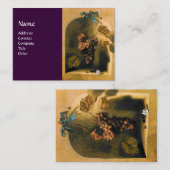 Carte De Visite FRUITS DE SAISON - PROSPÉRITÉ, vert jaune brun (Devant / Derrière)