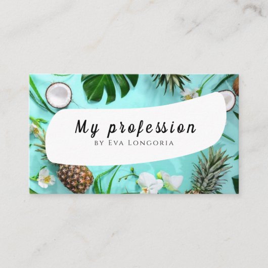 Carte de visite Fruits d'été (Devant)