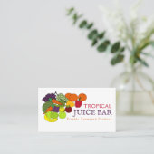 Carte De Visite Fruits et légumes, Bar à jus (Debout devant)