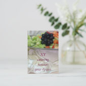 Carte De Visite Fruits frais sur soie (Debout devant)