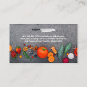 Carte De Visite Fruits Légumes Noix Épices | Culinaire (Dos)
