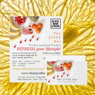 Carte De Visite Fruits tropicaux, Bar à jus