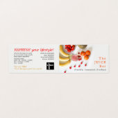 Carte De Visite Fruits tropicaux, Bar à jus, Détail (Extérieur déplié)