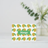 Carte De Visite Fruits tropicaux Mango (Debout devant)