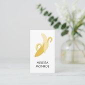 Carte De Visite FRUITY FUN : banane illustrée (Debout devant)