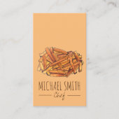 Carte De Visite Fry Steak Fries frites Pommes de terre Chips Chef (Devant)