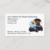 Carte De Visite Fu Cute Car Détail Du Thème Laver (Devant)