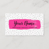 Carte de visite fuchsia Flirty de LipSense (Devant)