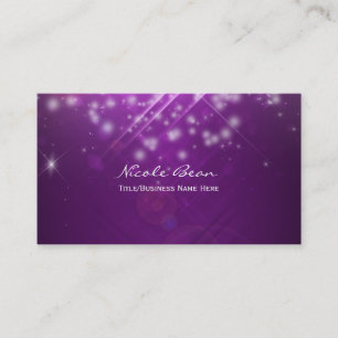 Carte de visite Fuchsia Purple Sparkle Glamour