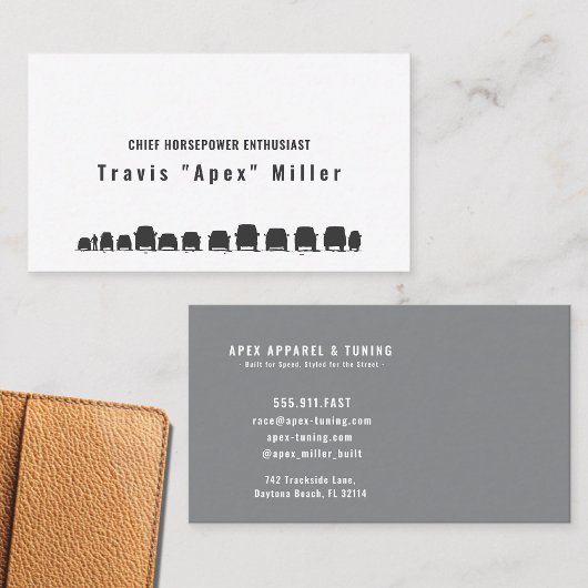 Carte De Visite Fueled by Passion, Driven by Style: Premium Custom