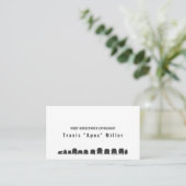 Carte De Visite Fueled by Passion, Driven by Style: Premium Custom (Debout devant)