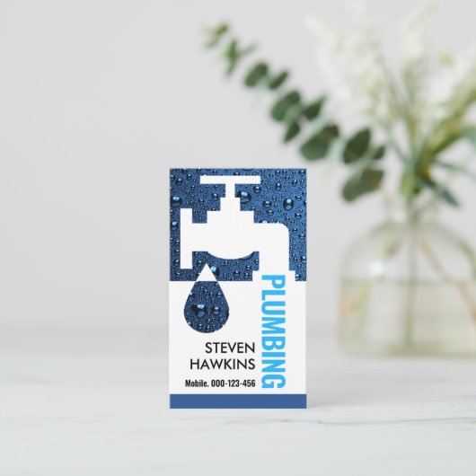 Carte De Visite Fuite de bulle Flacon (Debout devant)