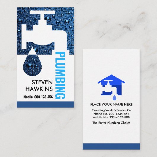 Carte De Visite Fuite de bulle Flacon (Devant / Derrière)