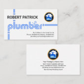 Carte De Visite Fuites de tuyaux de plomberie créatifs (Devant / Derrière)