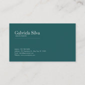 Carte De Visite Full Moon Garden and Fairy Tale Castle Night (Dos)