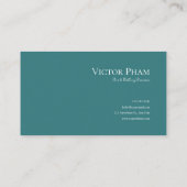 Carte De Visite Full Moon Garden and Starry Green Mountain Valley (Dos)