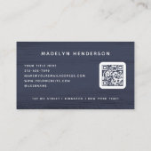 Carte De Visite Fumé Brush Bleu Bleu Bleu Trucs Moderne Brosse Cod (Dos)