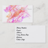 Carte De Visite Fumée Abstraite (Devant / Derrière)