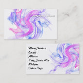 Carte De Visite Fumée Abstraite sur l'eau (Devant / Derrière)