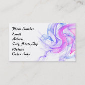 Carte De Visite Fumée Abstraite sur l'eau (Dos)