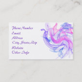 Carte De Visite Fumée Abstraite sur l'eau (Dos)