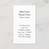 Carte De Visite fumée d'amour de profondément satisfait (Dos)