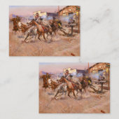 Carte De Visite Fumée d'un. 45, 1908 par Charles Marion Russell (Devant / Derrière)