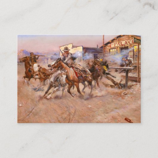 Carte De Visite Fumée d'un. 45, 1908 par Charles Marion Russell (Devant)