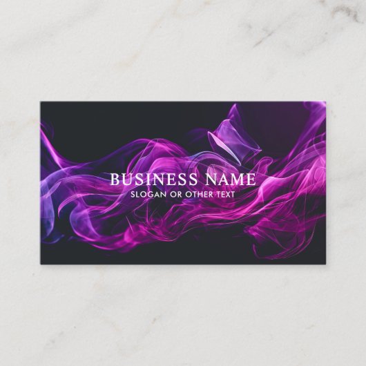 Carte De Visite Fumée violette moderne (Devant)