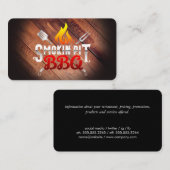 Carte De Visite Fumer le barbecue | Restaurant (Devant / Derrière)