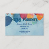 Carte de visite Fun Balloon Party ou Event Planner (Devant)