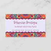 Carte De Visite Fun Bright Bohemian Mandala (Devant)