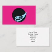 Carte De Visite Fun Business Card template (Devant / Derrière)