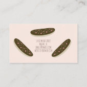 Carte De Visite Fun Eclair Donuts Hearts Pink Bakery (Dos)