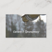 Carte De Visite Fun Gutters, Downspouts Eavestroughing (Dos)