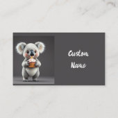 Carte De Visite Fun Koality Party Anniversaire Affaires Koala ours (Dos)