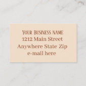 Carte De Visite Fun Mexican food ajouter (Dos)