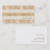 Carte De Visite Fun Retro Gold FAUX Séquences Moderne (Devant / Derrière)