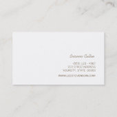 Carte De Visite Fun Retro Gold FAUX Séquences Moderne (Dos)