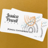 Carte De Visite fun whimsical abstrait art propre minimal