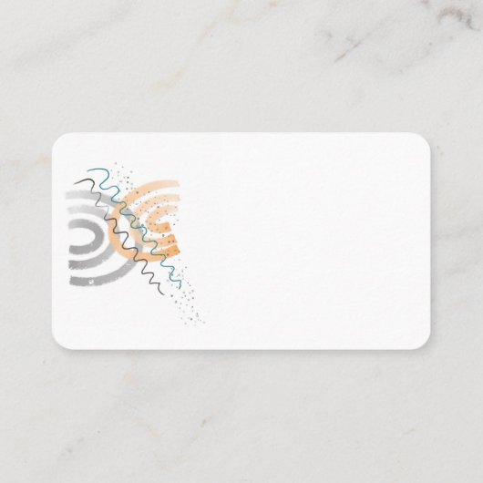 Carte De Visite fun whimsical abstrait art propre minimal (Dos)