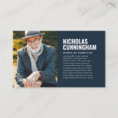 Carte De Visite Funérailles Mémorial Pour Toujours Dans Nos Coeurs (Devant)