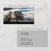 Carte De Visite funéraire de Contur Baum Kreuz (Devant / Derrière)