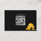 Carte De Visite Funeral services autumn leaves (Dos)