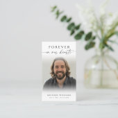 Carte De Visite Funeral Sympathy Memorial Prayer Card (Debout devant)