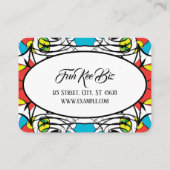 Carte De Visite FUNKY Coloré (Dos)