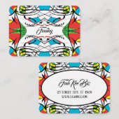 Carte De Visite FUNKY Coloré (Devant / Derrière)