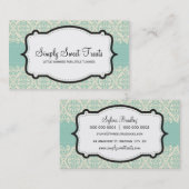 CARTE DE VISITE :: funky damask 2L (Devant / Derrière)